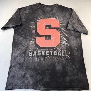 The Mountain XL Syracuse University Basketball black Tie-dye t-shirt